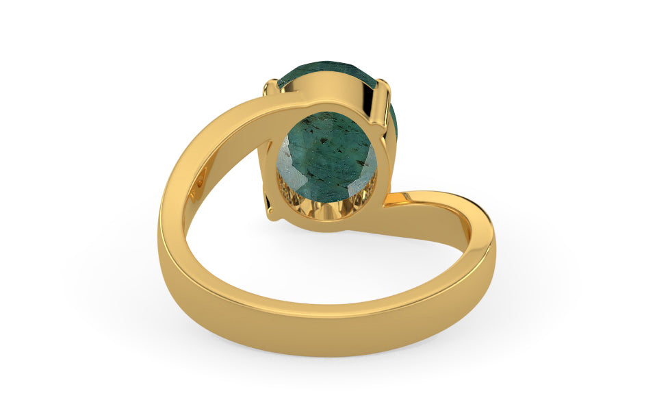 Gold Zambian Emerald Ring Prime Quality (R2)