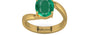 Gold Zambian Emerald Ring Rare Quality (R2)