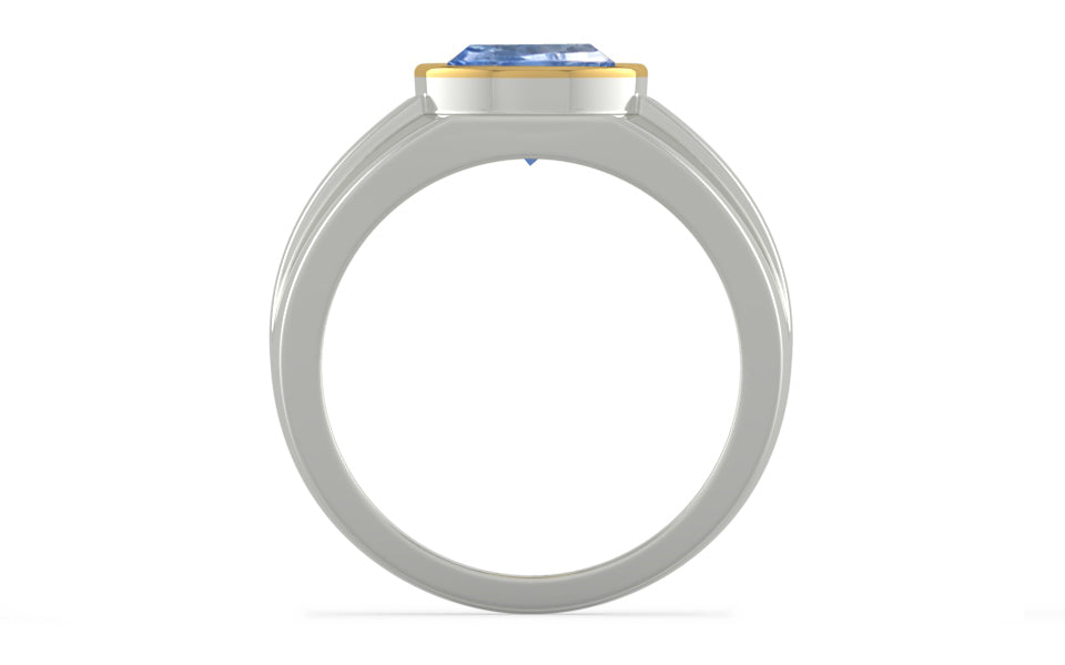 Goldcap Ceylon Blue Sapphire Ring Fine Quality (R1)