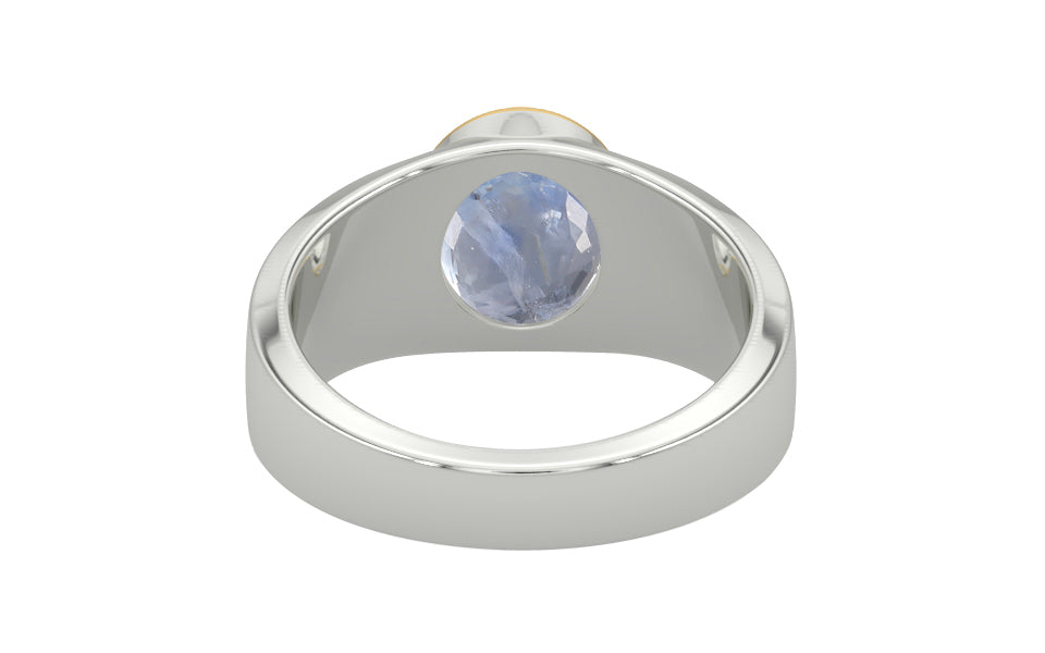 Goldcap Ceylon Blue Sapphire Ring Fine Quality (R10)
