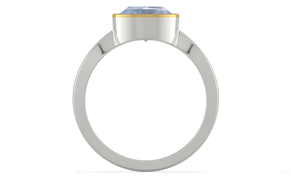 Goldcap Ceylon Blue Sapphire Ring Fine Quality (R9)