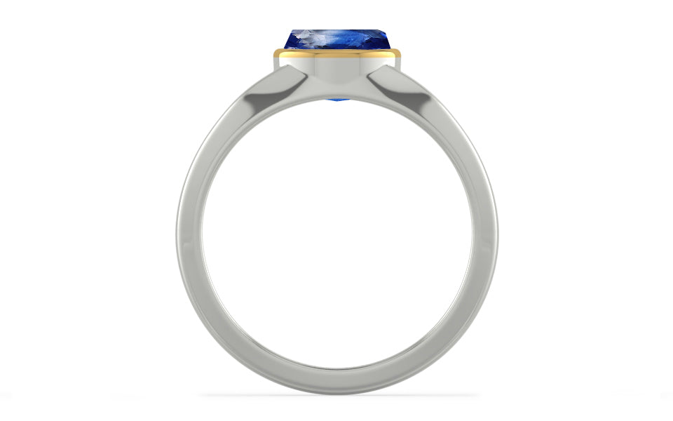 Goldcap Ceylon Blue Sapphire Ring Limited Quality (R10)