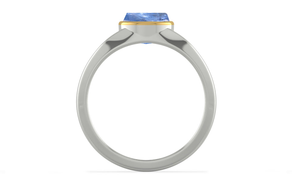Goldcap Ceylon Blue Sapphire Ring Prime Quality (R10)
