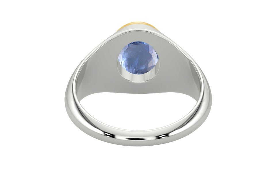 Goldcap Ceylon Blue Sapphire Ring Prime Quality (R12)