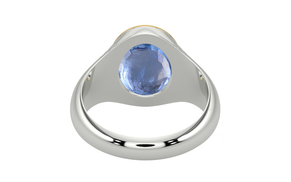 Goldcap Ceylon Blue Sapphire Ring Prime Quality (R7)