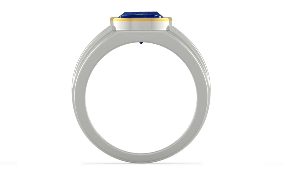 Goldcap Ceylon Blue Sapphire Ring Rare Quality (R1)