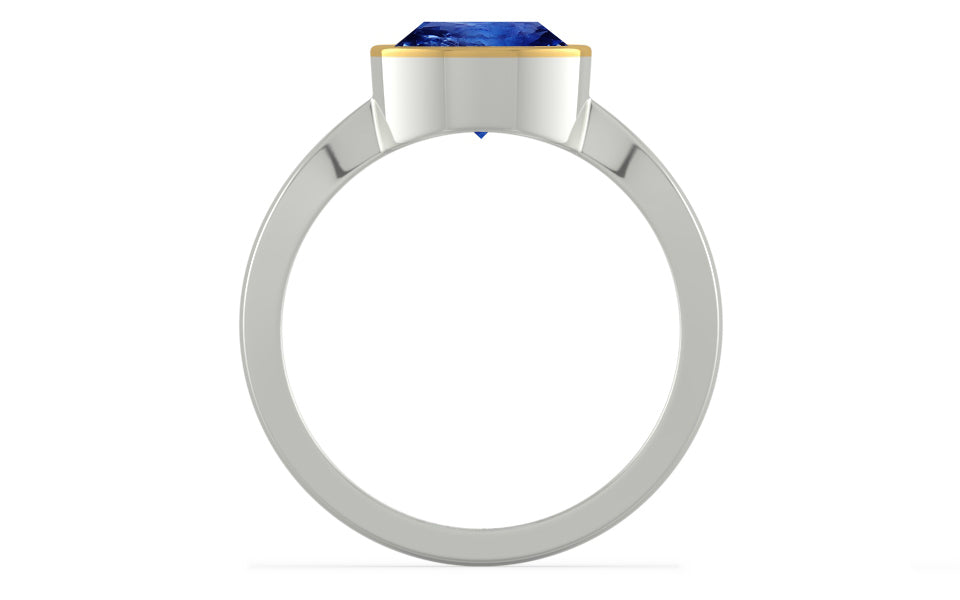 Goldcap Ceylon Blue Sapphire Ring Rare Quality (R9)