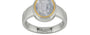 Goldcap Ceylon White Sapphire Ring Fine Quality (R3)