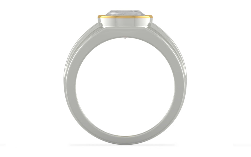 Goldcap Ceylon White Sapphire Ring Limited Quality (R1)