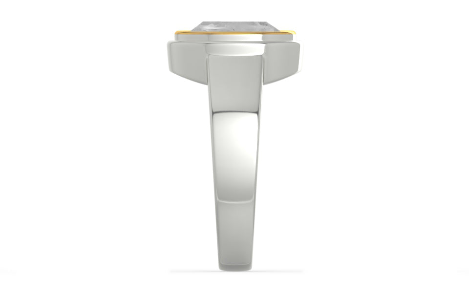 Goldcap Ceylon White Sapphire Ring Limited Quality (R3)