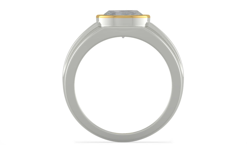 Goldcap Ceylon White Sapphire Ring Prime Quality (R1)