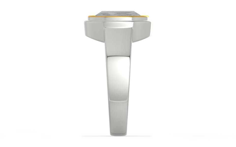 Goldcap Ceylon White Sapphire Ring Prime Quality (R3)