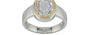 Goldcap Ceylon White Sapphire Ring Rare Quality (R3)