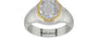 GoldCap Ceylon White Sapphire Ring Rare Quality (R7)