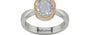 GoldCap Ceylon White Sapphire Ring Rare Quality (R9)