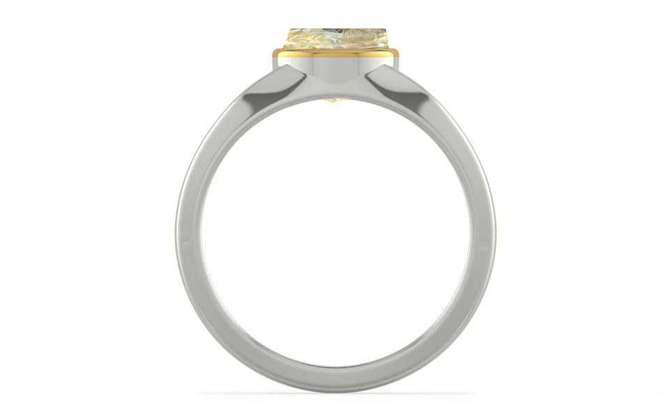 GoldCap Ceylon Yellow Sapphire Ring Fine Quality (R10)