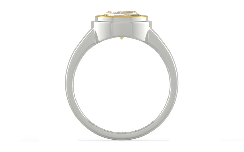 Goldcap Ceylon Yellow Sapphire Ring Fine Quality (R3)