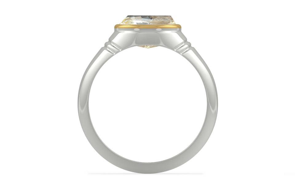 GoldCap Ceylon Yellow Sapphire Ring Fine Quality (R7)