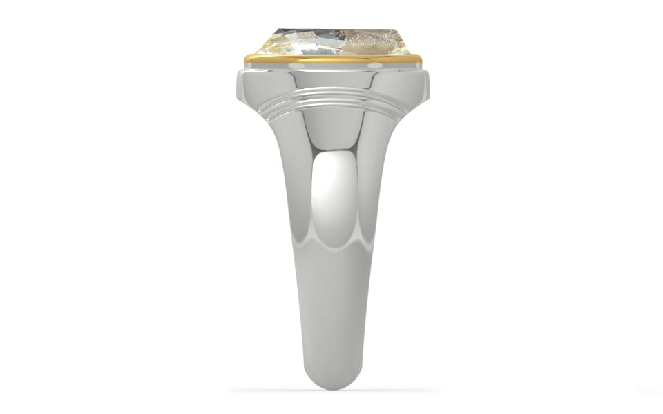 GoldCap Ceylon Yellow Sapphire Ring Fine Quality (R7)