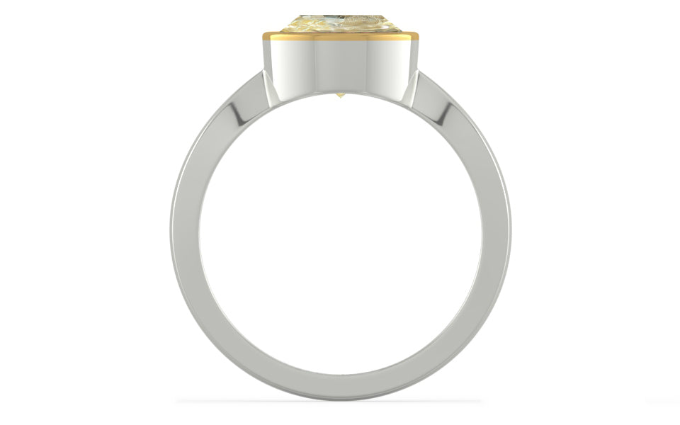 GoldCap Ceylon Yellow Sapphire Ring Fine Quality (R9)