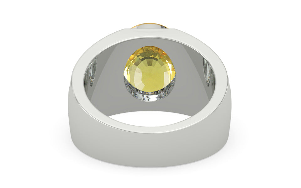 Goldcap Ceylon Yellow Sapphire Ring Limited Quality (R1)