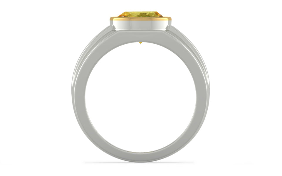 Goldcap Ceylon Yellow Sapphire Ring Limited Quality (R1)