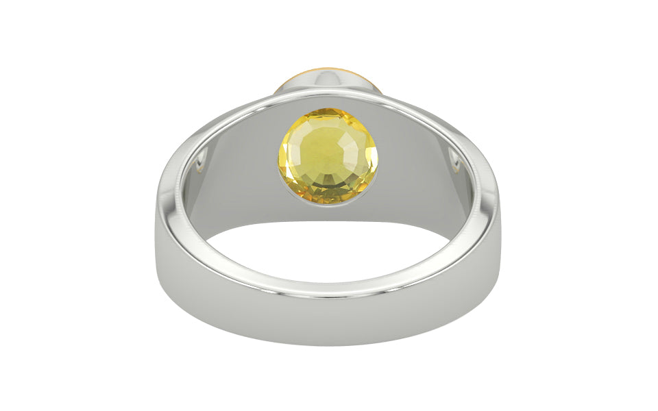 GoldCap Ceylon Yellow Sapphire Ring Limited Quality (R10)