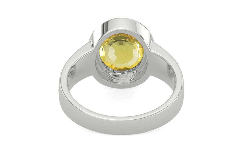 Goldcap Ceylon Yellow Sapphire Ring Limited Quality (R3)