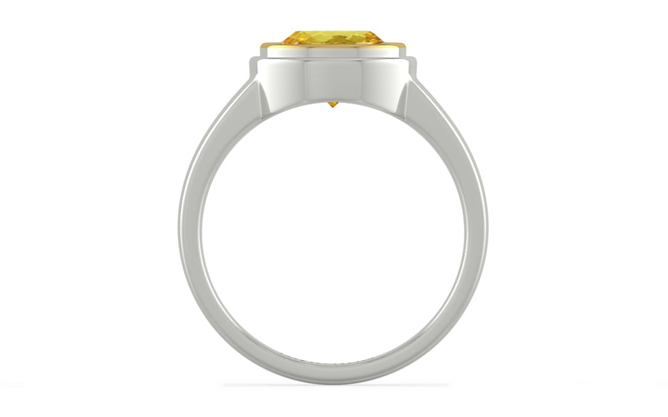 Goldcap Ceylon Yellow Sapphire Ring Limited Quality (R3)