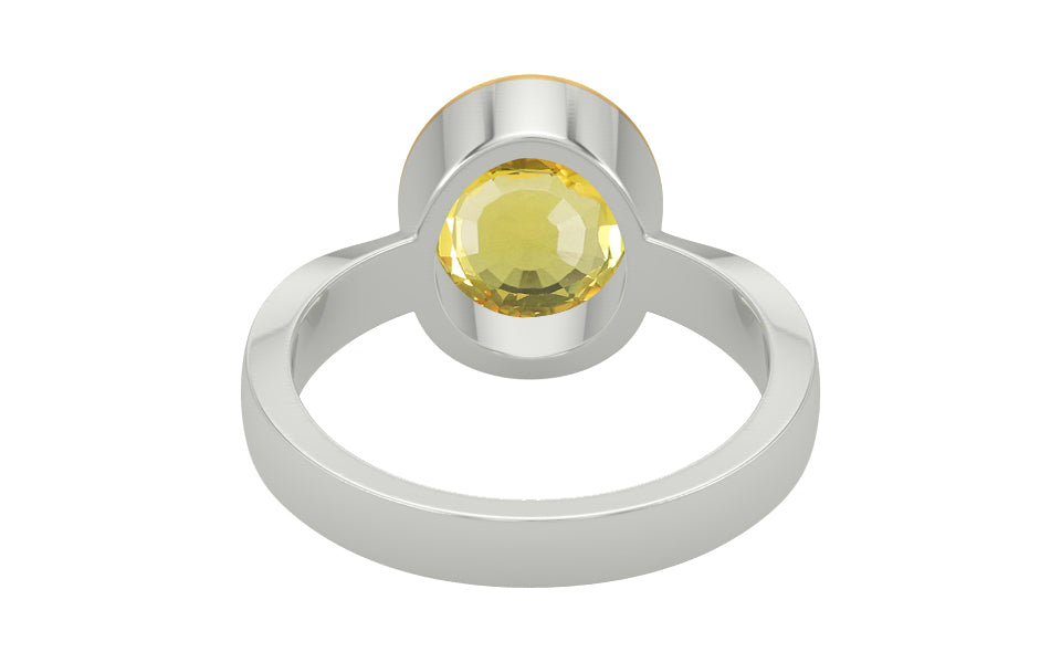 GoldCap Ceylon Yellow Sapphire Ring Limited Quality (R9)