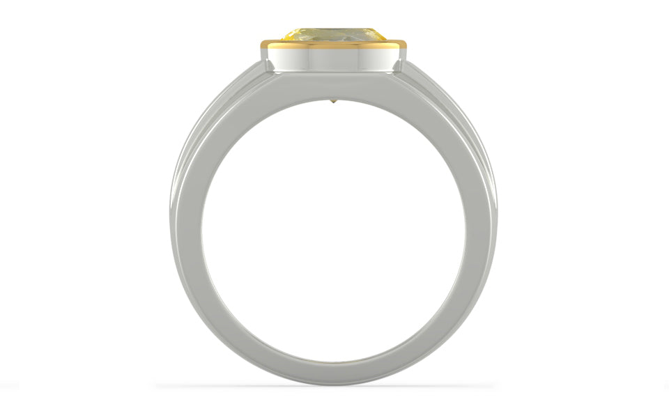Goldcap Ceylon Yellow Sapphire Ring Prime Quality (R1)
