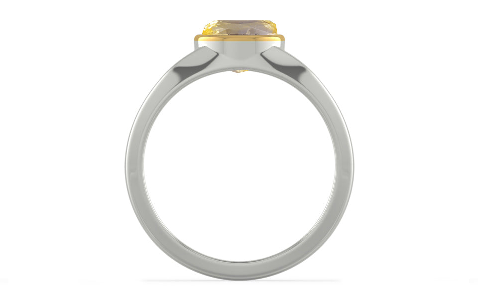 GoldCap Ceylon Yellow Sapphire Ring Prime Quality (R10)