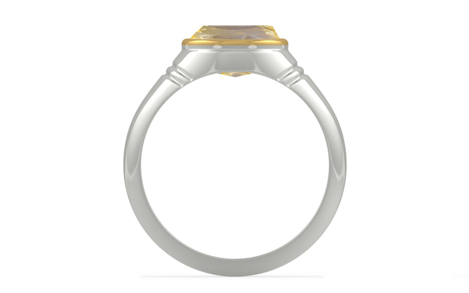 GoldCap Ceylon Yellow Sapphire Ring Prime Quality (R7)