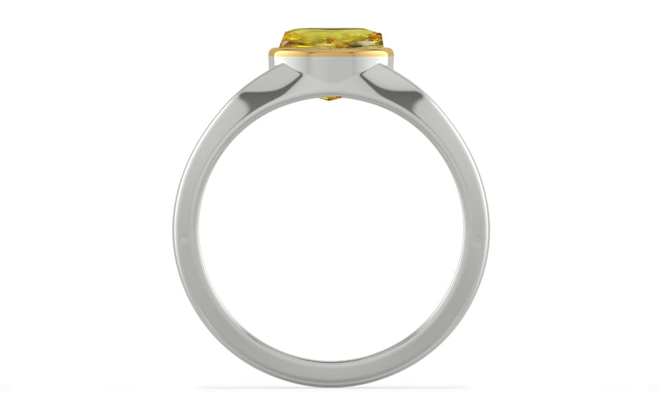 GoldCap Ceylon Yellow Sapphire Ring Rare Quality (R10)