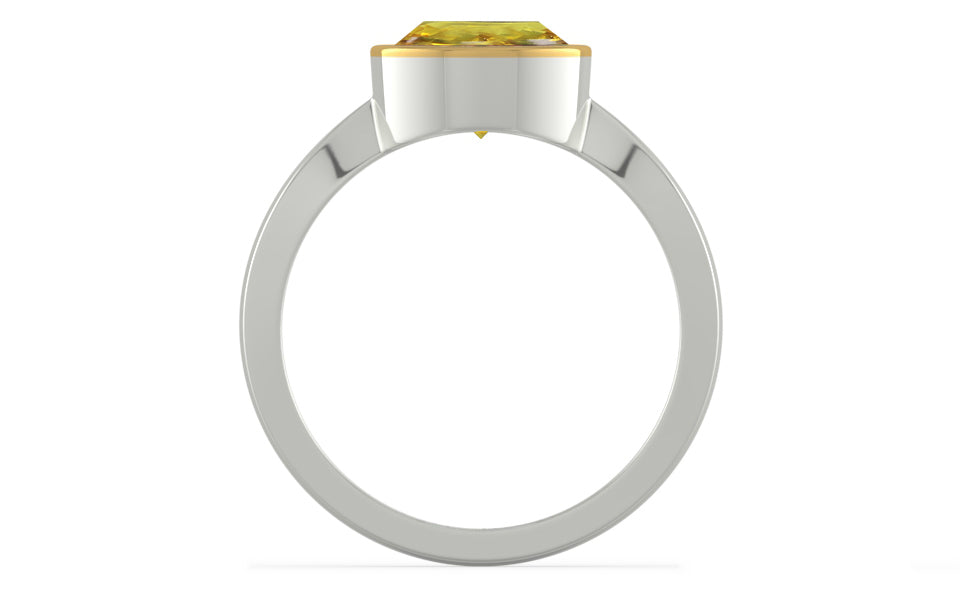 GoldCap Ceylon Yellow Sapphire Ring Rare Quality (R9)