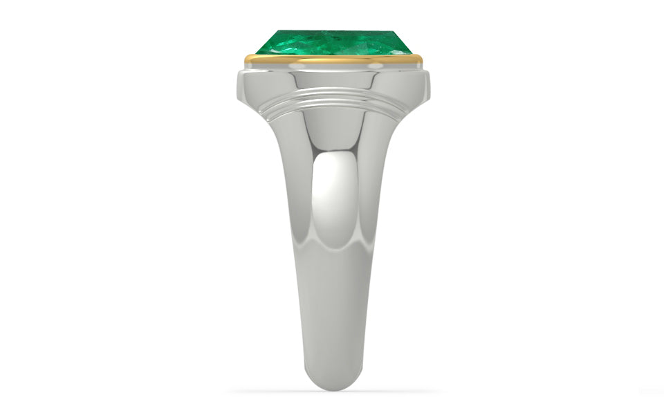 Goldcap Emerald Ring Rare Quality (R7)