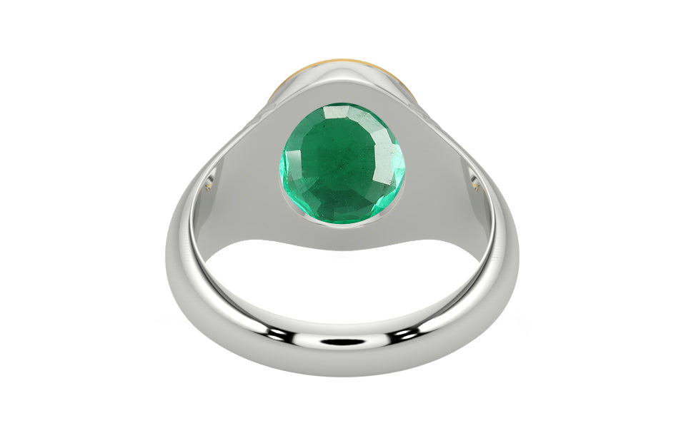 Goldcap Emerald Ring Rare Quality (R7)