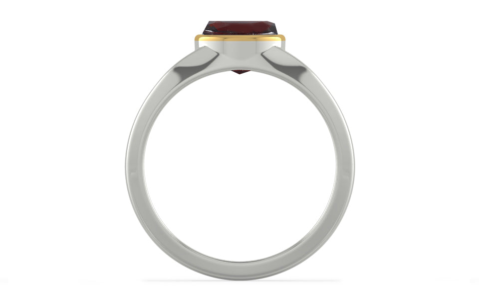 GoldCap Hessonite Garnet Ring Fine Quality (R10)
