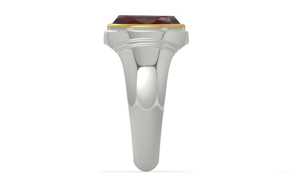 GoldCap Hessonite Garnet Ring Fine Quality (R7)