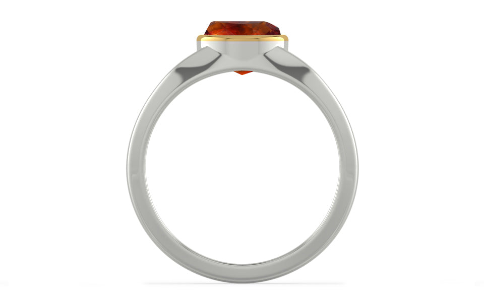 GoldCap Hessonite Garnet Ring Limited Quality (R10)