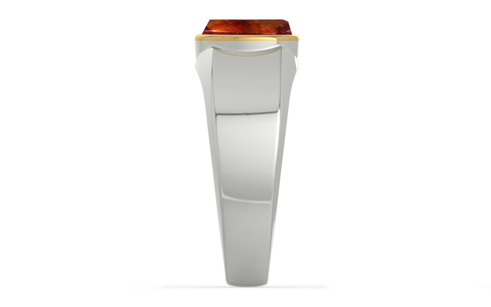 GoldCap Hessonite Garnet Ring Limited Quality (R10)