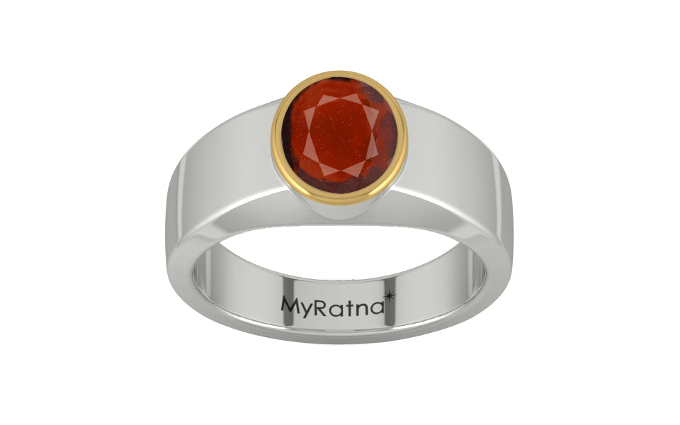 GoldCap Hessonite Garnet Ring Prime Quality (R10)