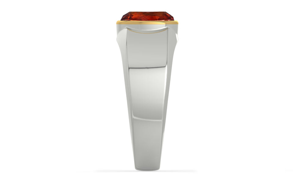 GoldCap Hessonite Garnet Ring Rare Quality (R10)