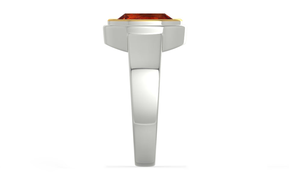Goldcap Hessonite Garnet Ring Rare Quality (R3)