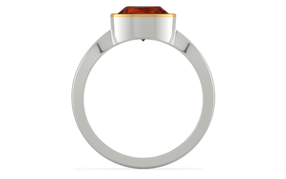 GoldCap Hessonite Garnet Ring Rare Quality (R9)