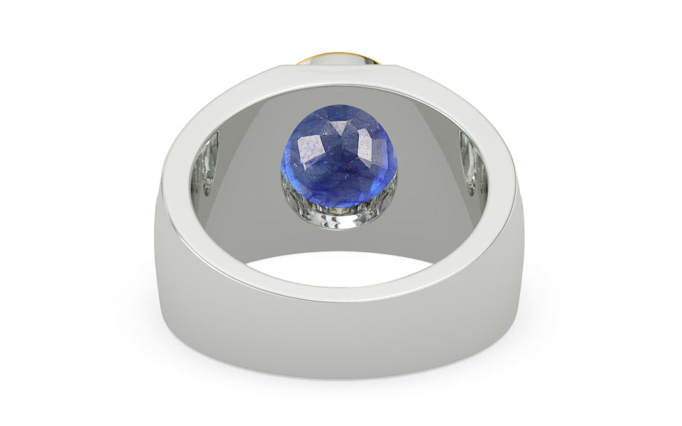 Goldcap Thailand Blue Sapphire Ring Fine Quality (R1)