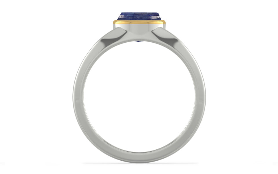 Goldcap Thailand Blue Sapphire Ring Fine Quality (R10)