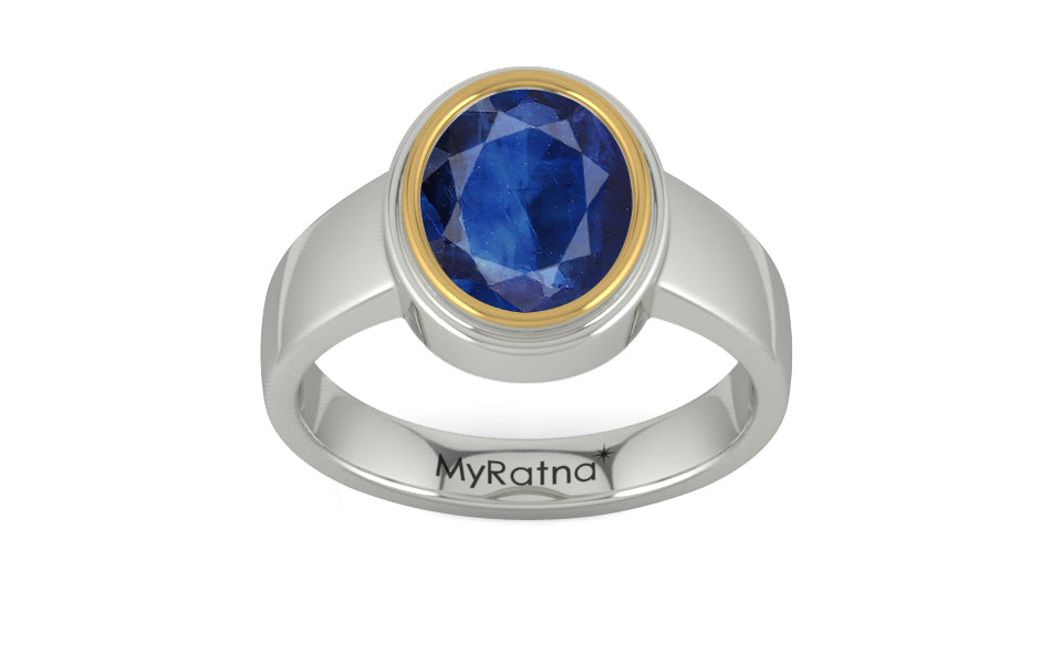 Goldcap Thailand Blue Sapphire Ring Limited Quality (R3)