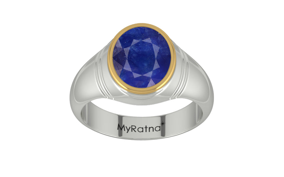 Goldcap Thailand Blue Sapphire Ring Prime Quality (R7)
