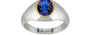 Goldcap Thailand Blue Sapphire Ring Rare Quality (R12)